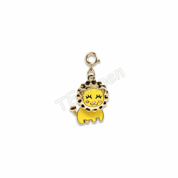 CHARM IT!  Gold Swivel Lion CT03-20