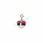 CHARM IT! Gold Glitter Piano Heart CT03-18