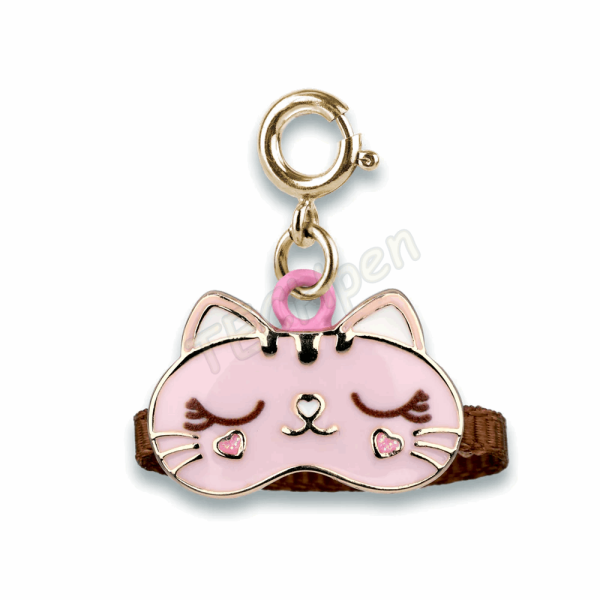 CHARM IT! Gold Kitty Sleep Mask Charm CT05-19