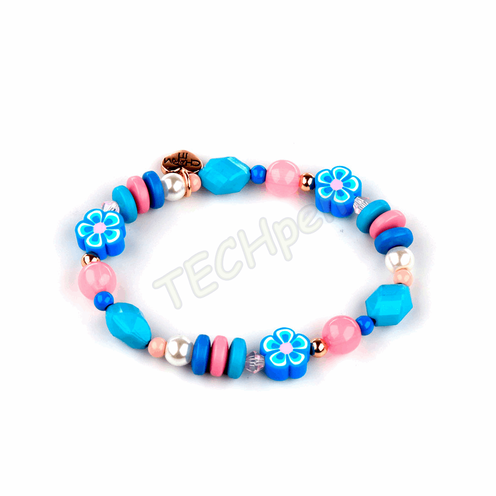 CHARM IT!  Ελαστικό Βραχιόλι Stitch με Χάντρες CT09-05