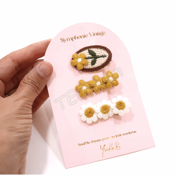 Yuko.B Symphonic Collection - Vintage Κοκαλάκια με Κλιπ Μαλλιών - YB-500-293