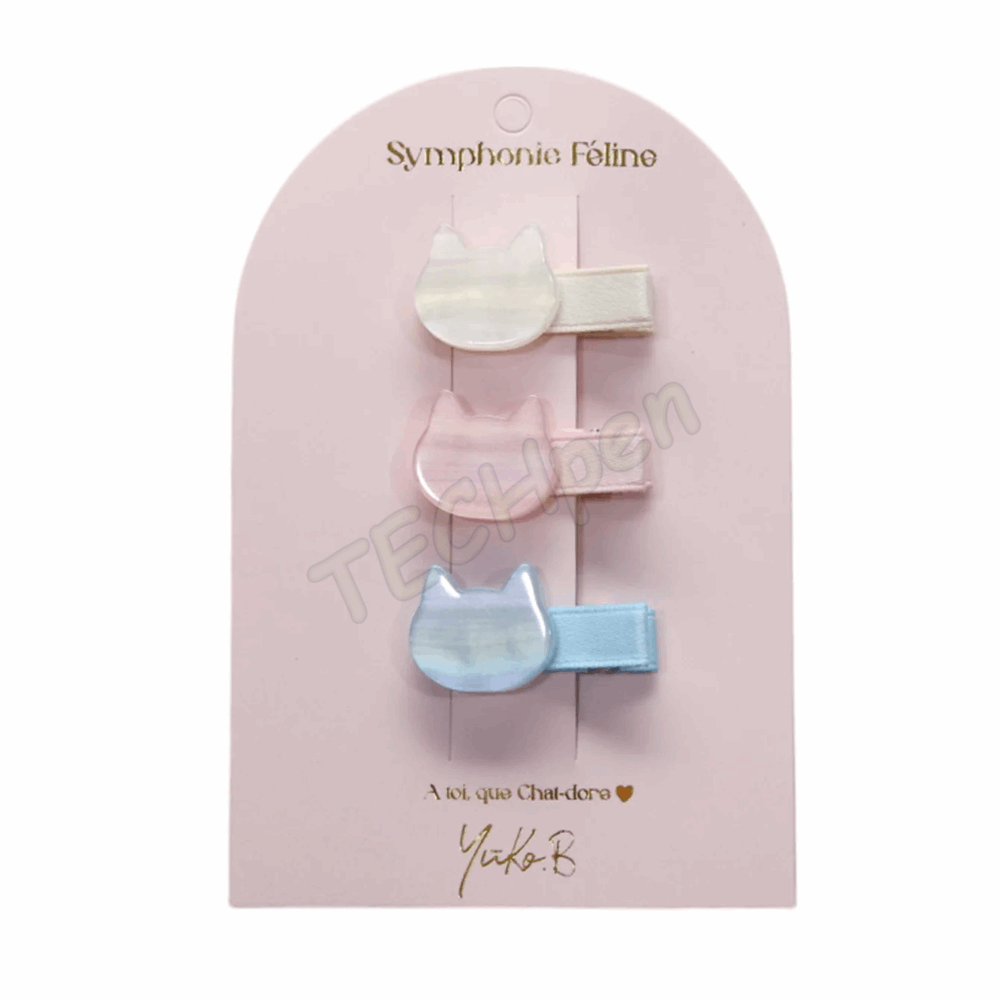 Yuko.B Symphonic Collection  Feline Κοκαλάκια με Κλιπ Μαλλιών - YB-500-295