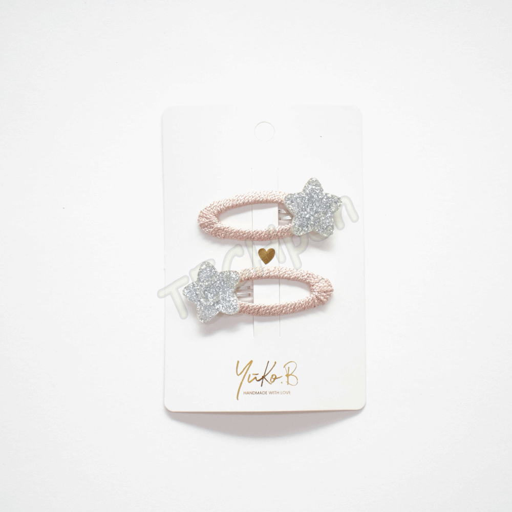Yuko.B Paris Collection - Blue Stars Κοκαλάκια με Κλιπ Μαλλιών - YB-500-285
