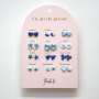 Yuko.B Σκουλαρίκια - A Year of Blue Poetry 12 Ζευγάρια - YB-500-315