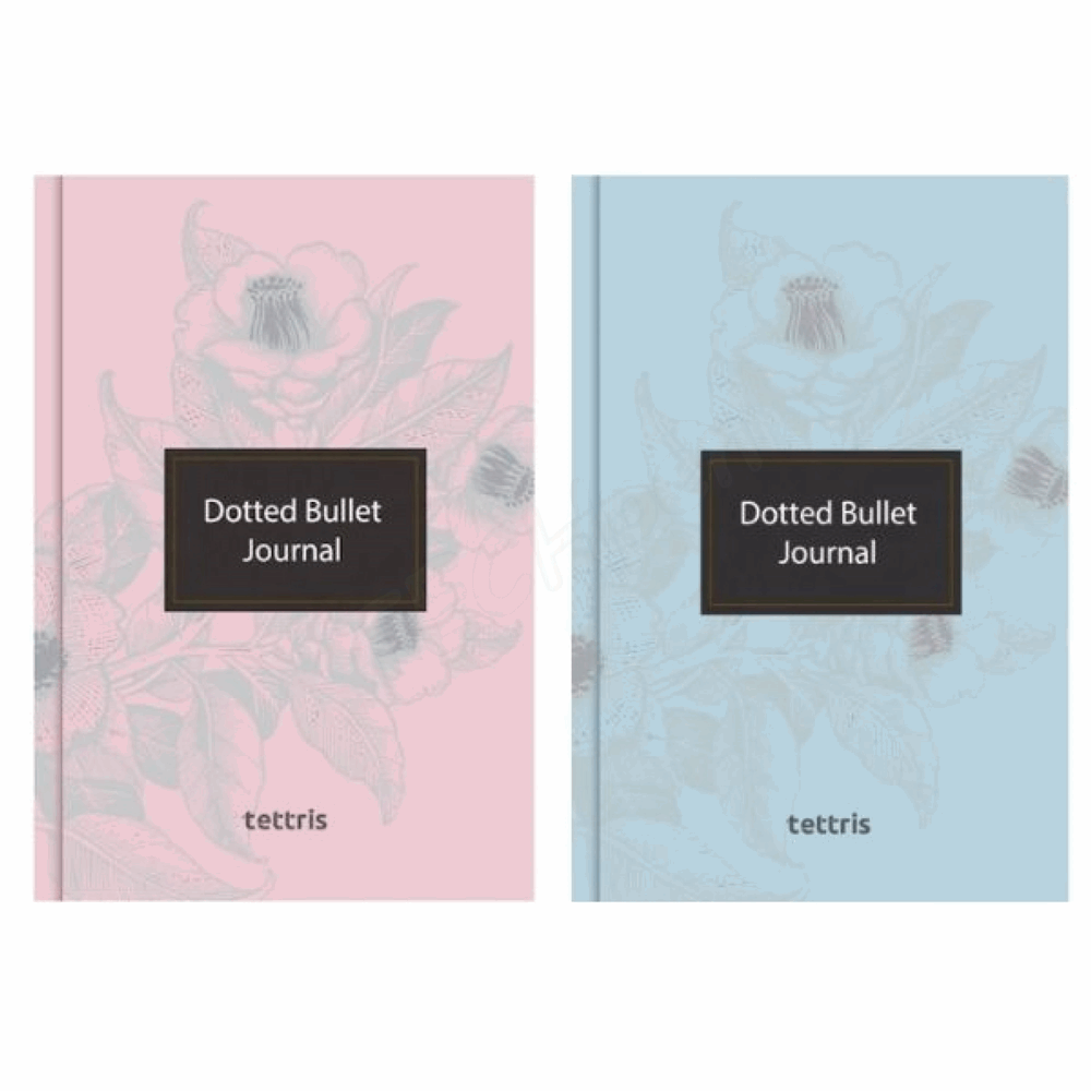 TETTRIS BULLET JOURNAL ΤΕΤΡΑΔΙΟ ΡΑΦΤΟ Α5(14X21) 96φ ΜΑΛΑΚΟ ΕΞΩΦΥΛΛΟ DOTTED Α5-BLT-ΡΑΦ