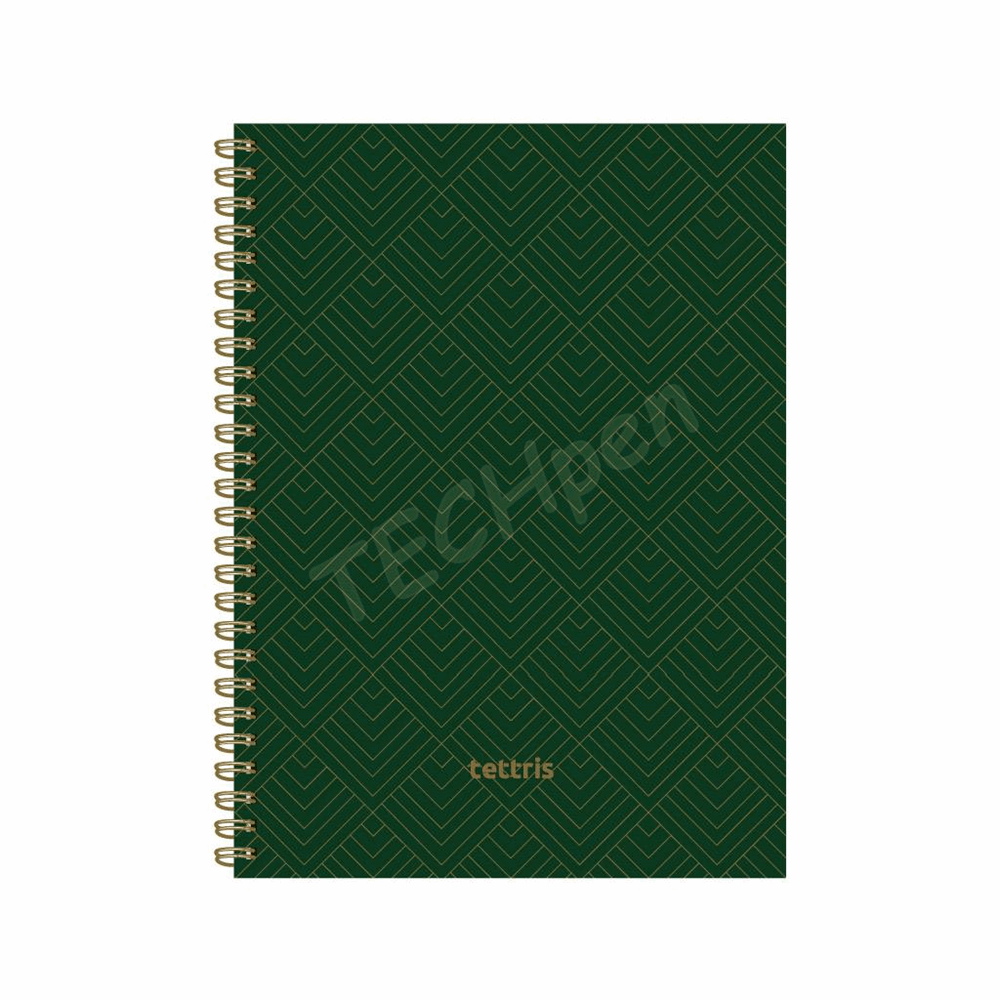 TETTRIS GEOMETRIC ΤΕΤΡΑΔΙΟ ΣΠΙΡΑΛ Β5(17Χ25) 3Θ 90φ ΣΚΛΗΡΟ ΕΞΩΦΥΛΛΟ Β5-ΣΚΛ-153