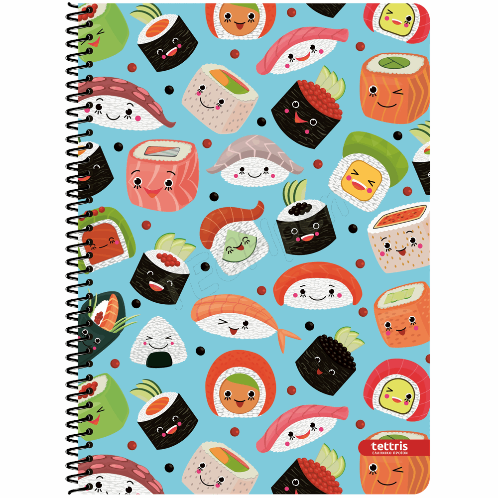TETTRIS ΤΕΤΡΑΔΙΟ 17Χ24 ΜΟΝΟ ΣΠΙΡΑΛ 60Φ ΣΧ 194 Β5-2Θ-194