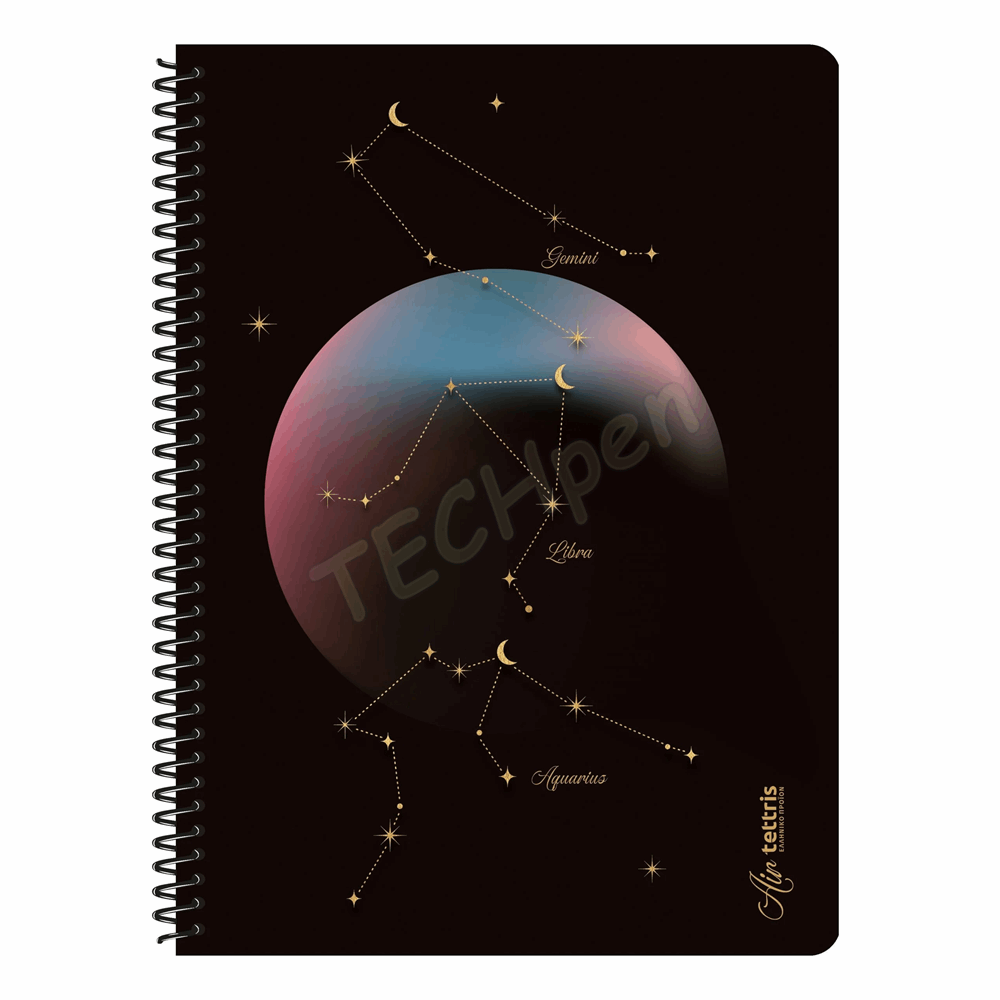 TETTRIS ΤΕΤΡΑΔΙΟ ΜΟΝΟ ΣΠΙΡΑΛ 21Χ29 150Φ ΣΧ 212 Α4-5Θ-212