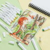 OHUHU Kaala Dual Tips Alcohol Art Markers- 108 Colors OHU-Y30-80405-48