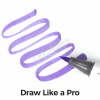 OHUHU MARKERS BRUSH & CHISEL 6 PCS PURPLE TONE OHU-Y30-80406-20