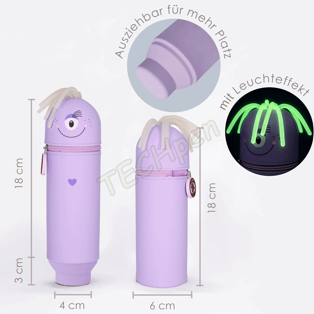 BELLTRADE Silicone Pencil Case Monster Pooky BEL-26107