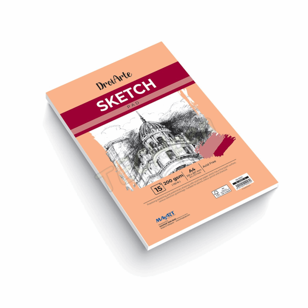 MAYART SKETCH PAD - A4 200GSM - 15 SHEETS MA00057