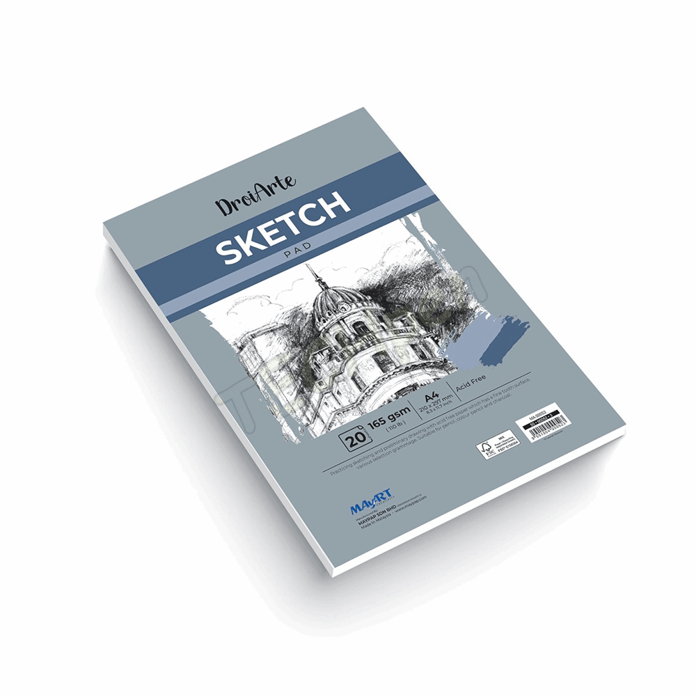 MAYART SKETCH PAD - A4 165GSM - 20 SHEETS MA00052
