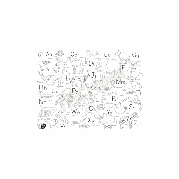 TINYINKSTUDIO Mat Animal A-Z