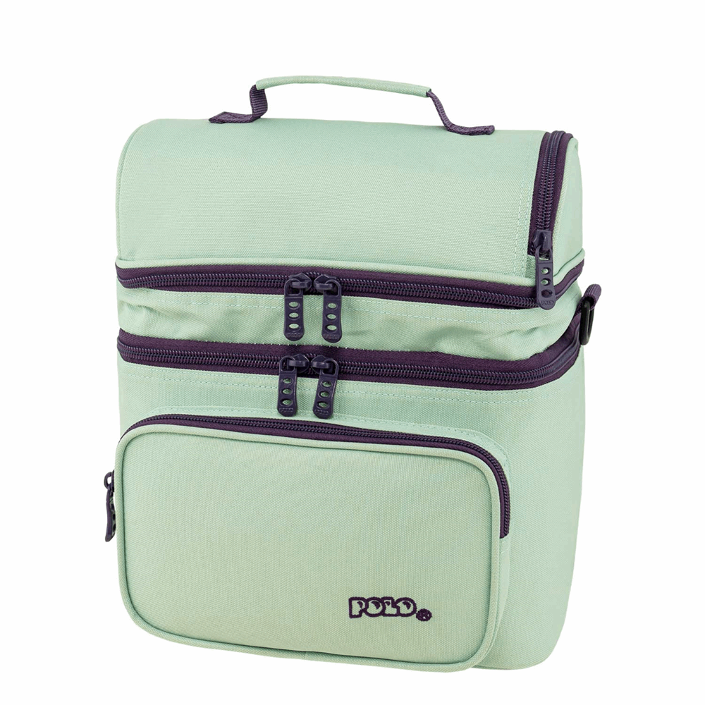 POLO ΤΣΑΝΤΑΚΙ DOUBLE COOLER MINT/EGGPLANT-ΜΕΝΤΑ/ΜΕΛΙΤΖΑΝΙ 907096-6848