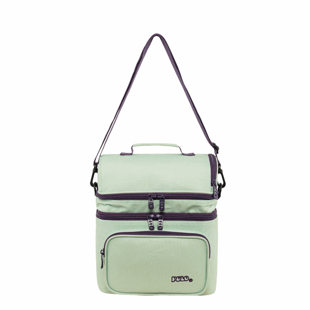 POLO ΤΣΑΝΤΑΚΙ DOUBLE COOLER MINT/EGGPLANT-ΜΕΝΤΑ/ΜΕΛΙΤΖΑΝΙ 907096-6848