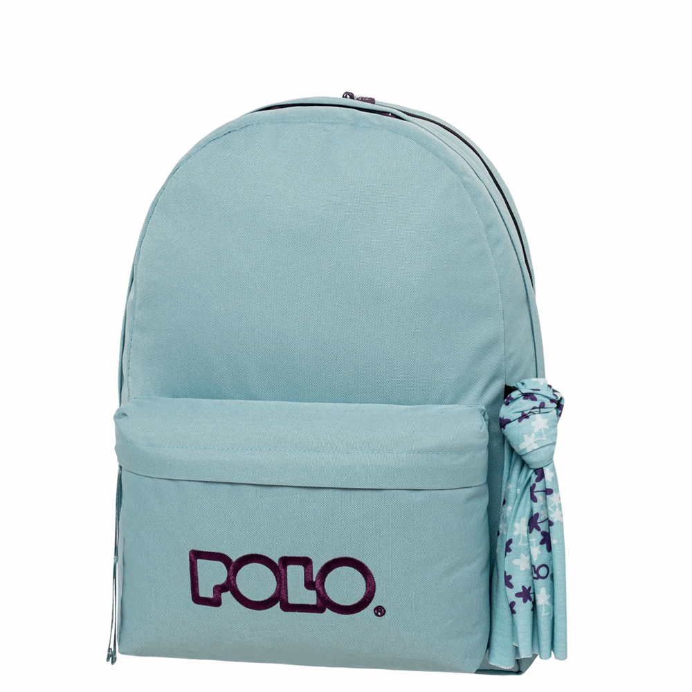 POLO ΣΑΚΙΔΙΟ ORIGINAL DOUBLE SCARF AIR BLUE/PURPLE-ΓΑΛΑΖΙΟ/ΜΩΒ 901235-5347