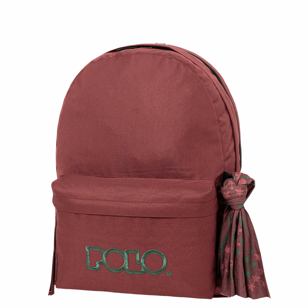 POLO ΣΑΚΙΔΙΟ ORIGINAL DOUBLE SCARF BORDEAUZ/KAITOKE GREEN-ΜΠΟΡΝΤΩ/ΚΥΠΑΡΙΣΣΙ 901235-3364