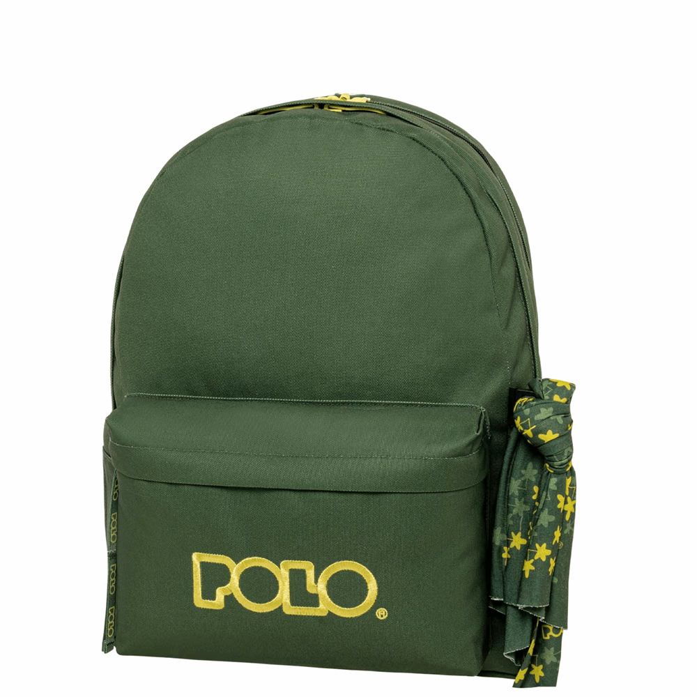 POLO ΣΑΚΙΔΙΟ ORIGINAL DOUBLE SCARF GREEN/YELLOW-ΠΡΑΣΙΝΟ/ΚΙΤΡΙΝΟ 901235-6271