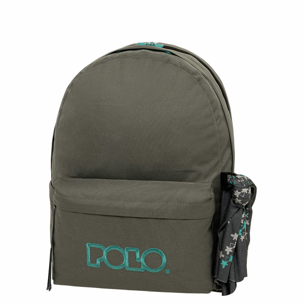 POLO ΣΑΚΙΔΙΟ ORIGINAL DOUBLE SCARF GREY/PETROL-ΓΚΡΙ/ΠΕΤΡΟΛ 901235-2258