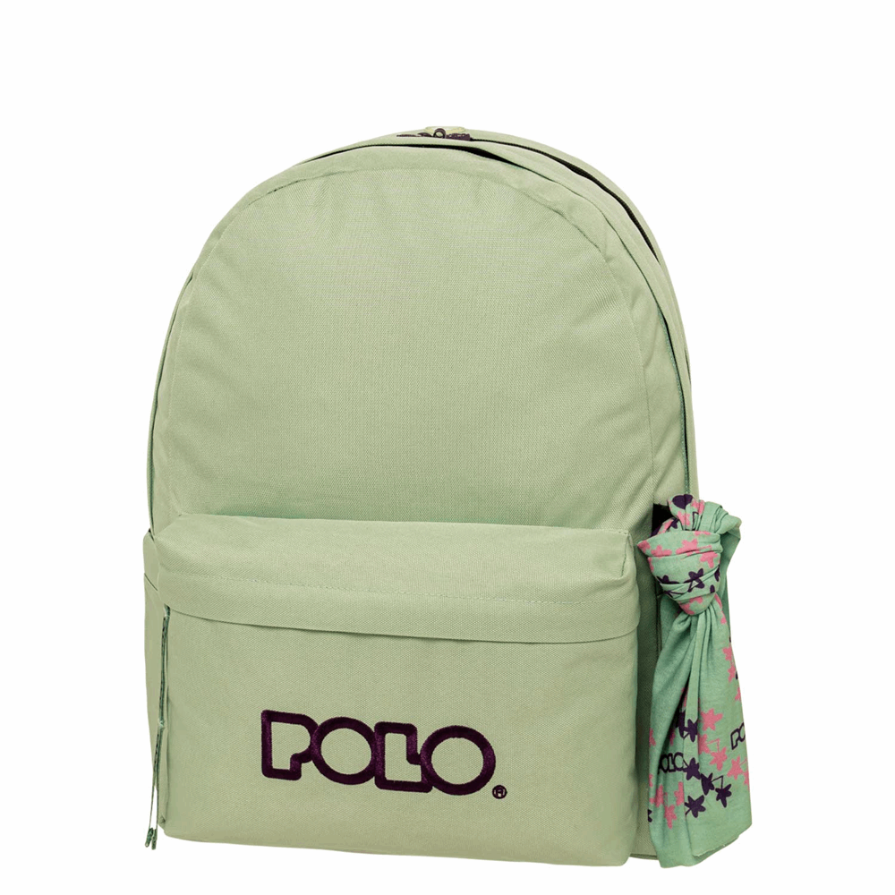 POLO ΣΑΚΙΔΙΟ ORIGINAL DOUBLE SCARF MINT/EGGPLANT-ΜΕΝΤΑ/ΜΕΛΙΤΖΑΝΙ 901235-6848