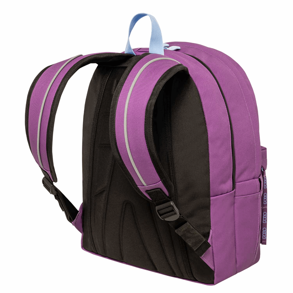 POLO ΣΑΚΙΔΙΟ ORIGINAL DOUBLE SCARF VIOLET/LIGHT CYAN-ΒΙΟΛΕΤΙ/ΑΝΟΙΧΤΟ ΚΥΑΝΟ 901235-4657