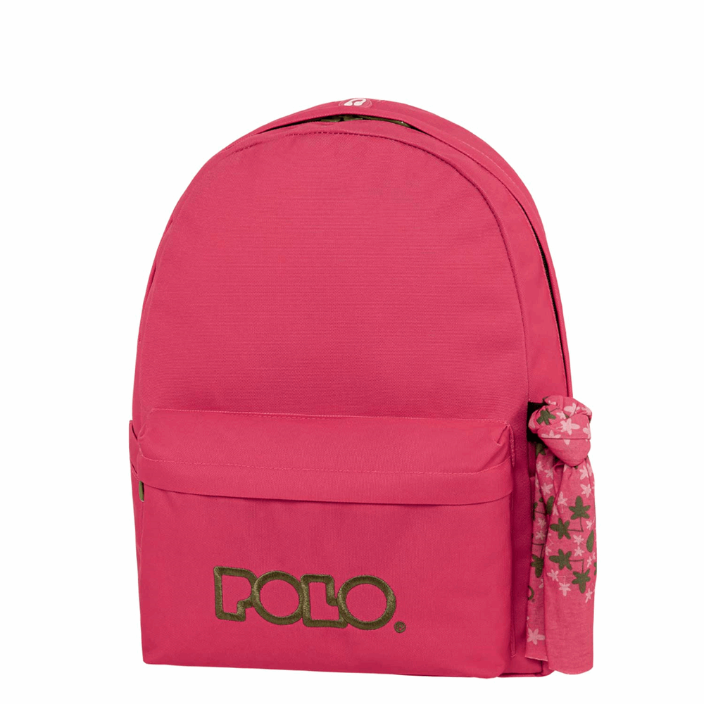 POLO ΣΑΚΙΔΙΟ ORIGINAL SCARF FUCHIA/KHAKI-ΦΟΥΞΙΑ/ΧΑΚΙ 901135-4465