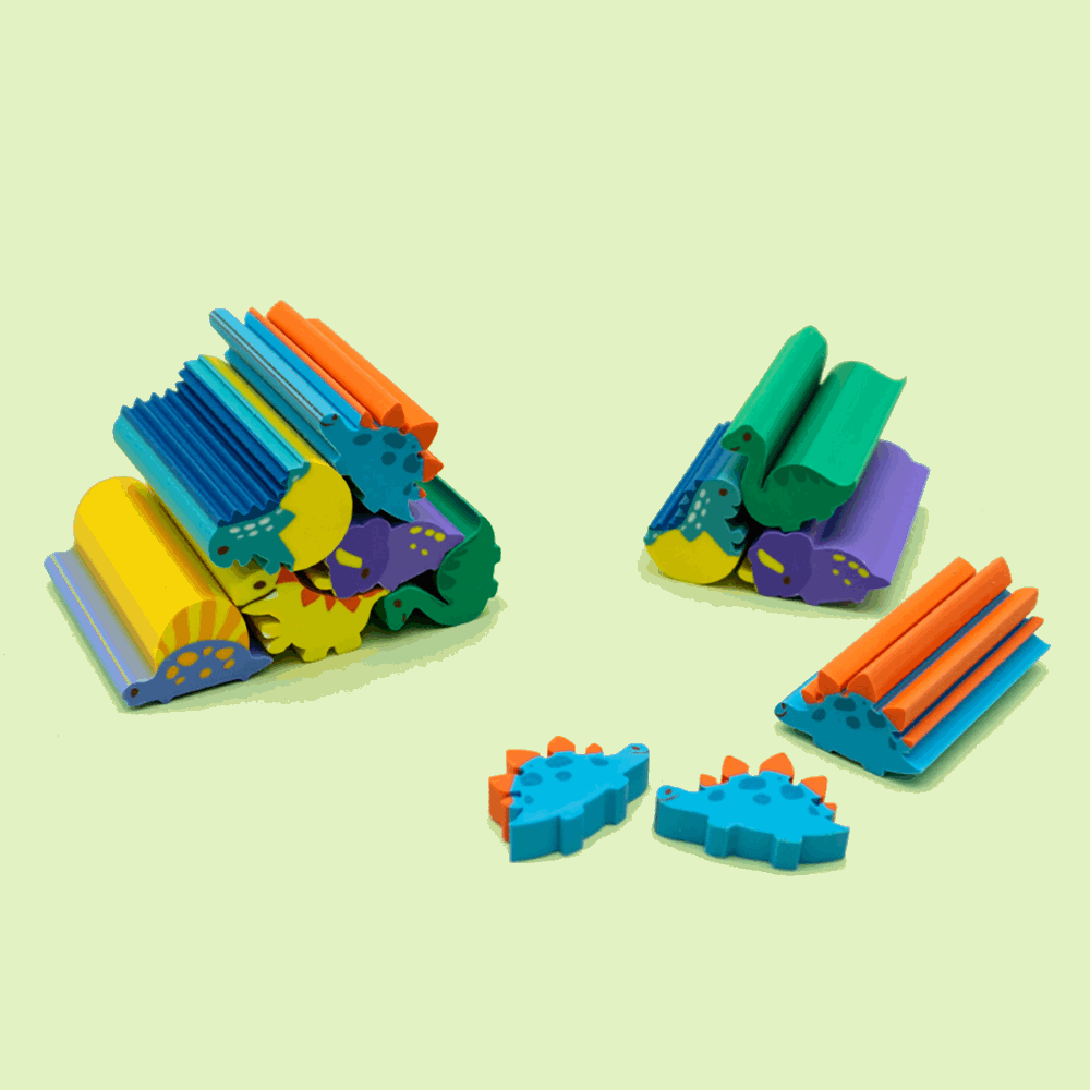 Little Tree Fancy Eraser Set: Dino QH-8524
