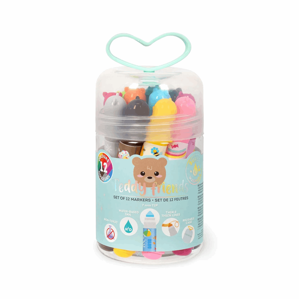 LEGAMI TDM0001 TEDDY FRIENDS 7mm WASHABLE SET 12pcs