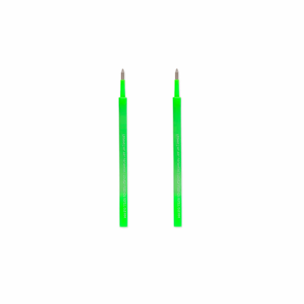 LEGAMI ΑΝΤΑΛΛΑΚΤΙΚΑ ΣΤΥΛΟ GEL LOVELY FRIENDS ΣΕΤ 2τμχ NEON GREEN REFCPP0006