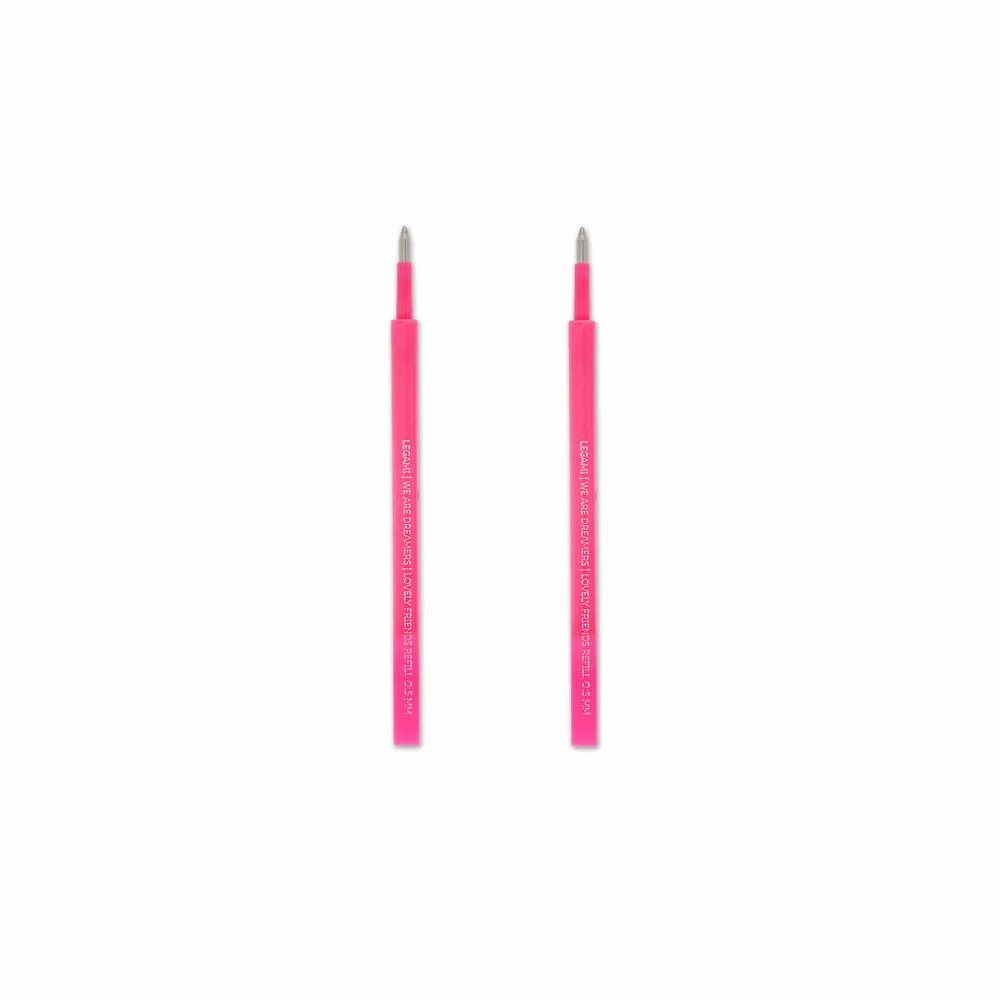 LEGAMI ΑΝΤΑΛΛΑΚΤΙΚΑ ΣΤΥΛΟ GEL LOVELY FRIENDS ΣΕΤ 2τμχ NEON PINK REFCPP0007
