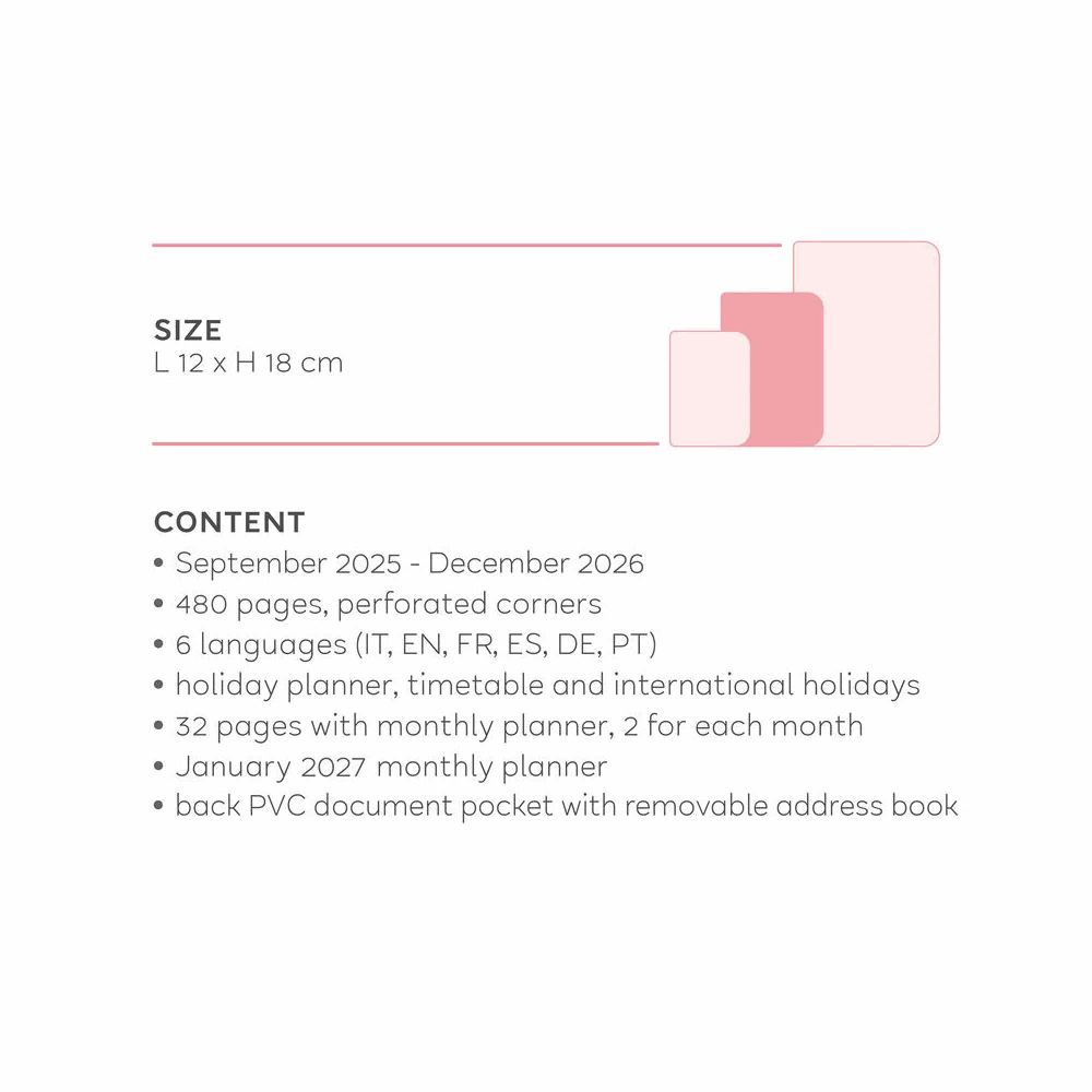 LEGAMI AG2616046 16-MONTH DIARY - 2025/2026 - MEDIUM PHOTO DAILY DIARY - TRAVEL