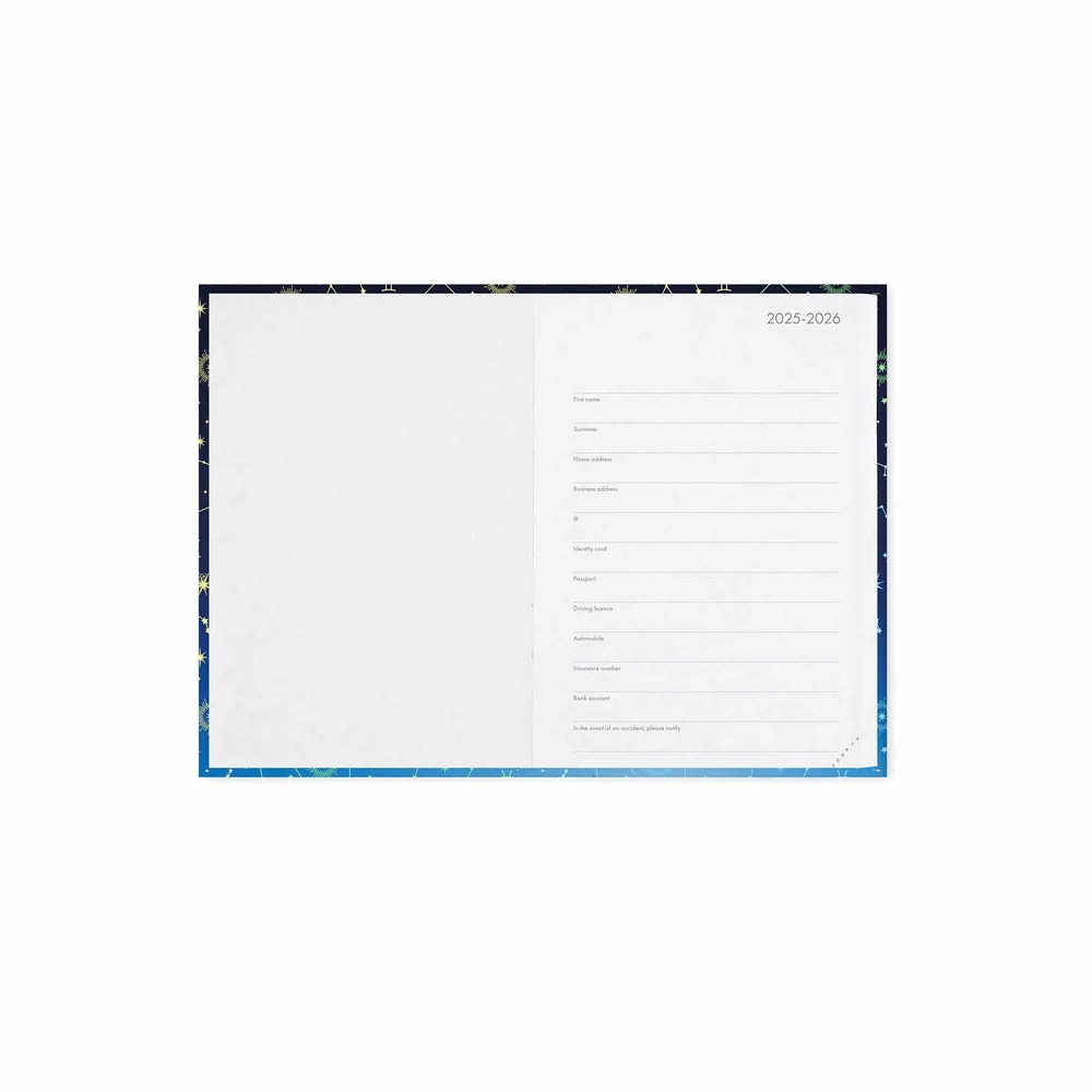 LEGAMI AG2616047 16-MONTH DIARY - 2025/2026 - MEDIUM PHOTO DAILY DIARY - STARS