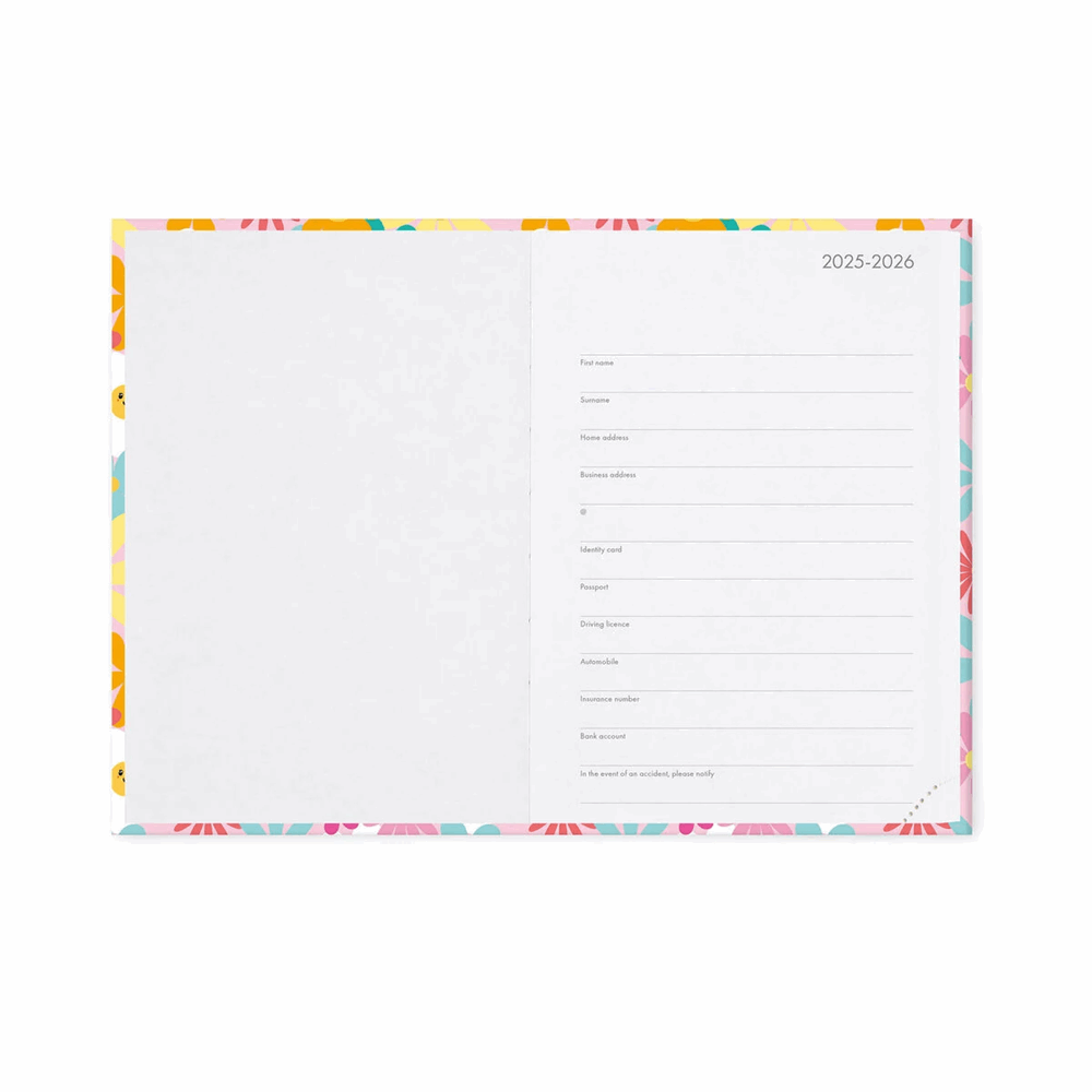LEGAMI AG2616052 16-MONTH DIARY - 2025/2026 - MEDIUM PHOTO DAILY DIARY - DAISY