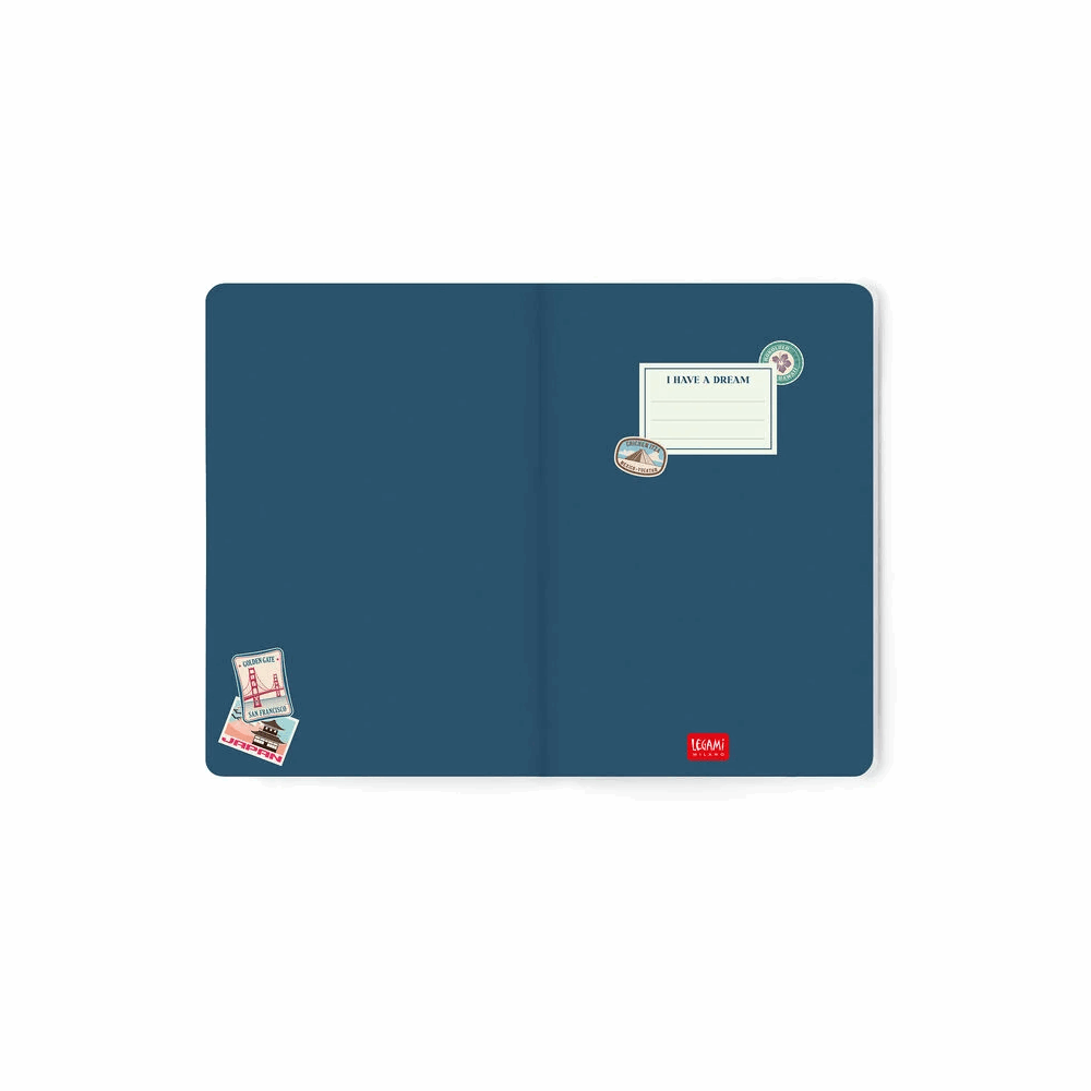 LEGAMI AG2616062 16-MONTH DIARY - 2025/2026 - MEDIUM PHOTO WEEKLY DIARY - TRAVEL STICKERS