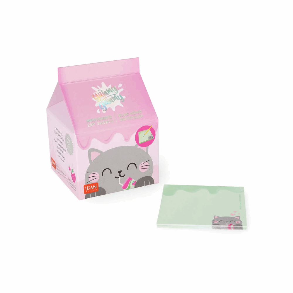 LEGAMI MID0002 YUMMY YUMMY - MEMO PAD - KITTY