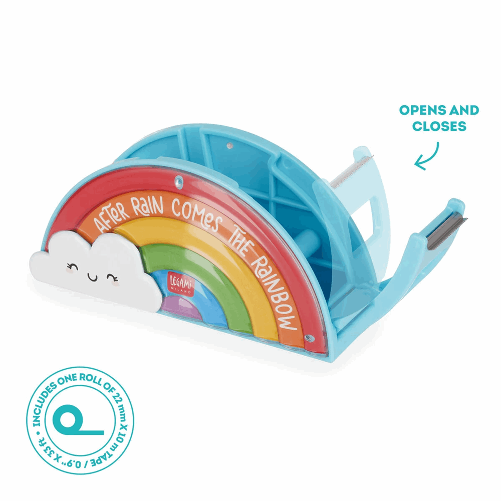 LEGAMI RTD0001 TAPE DISPENSER - FOLLOW THE RAINBOW - RAINBOW