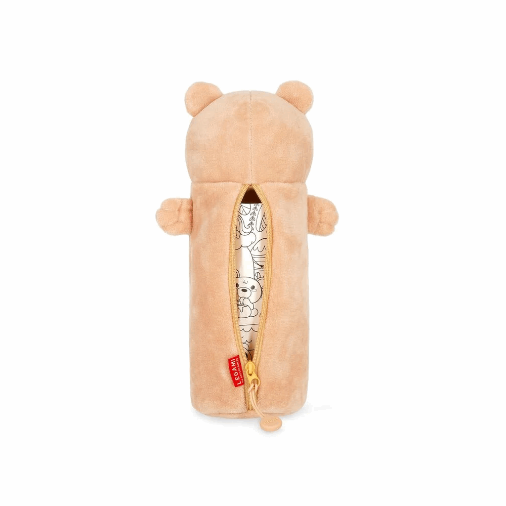 LEGAMI PPC0002 PLUSH PENCIL CASE - TEDDY BEAR