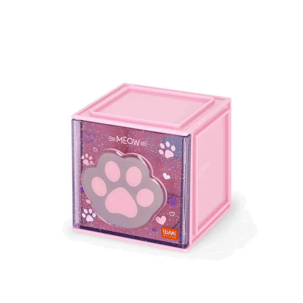 LEGAMI SBX0003 ADJUSTABLE DESK ORGANISER - STATIONERY BOX CAT PAW