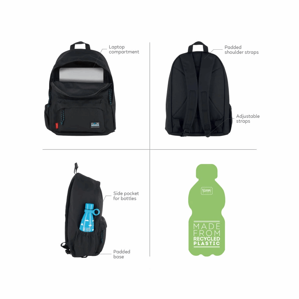 LEGAMI BPK0017 BACKPACK - MY BACKPACK - FLOWERS