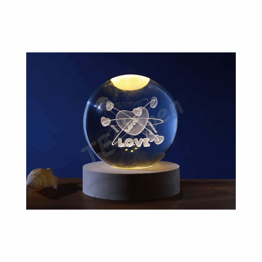 i-TOTAL ΛΑΜΠΑ XL2720A CRYSTAL BALL HEART MEDIUM 8c 139272001