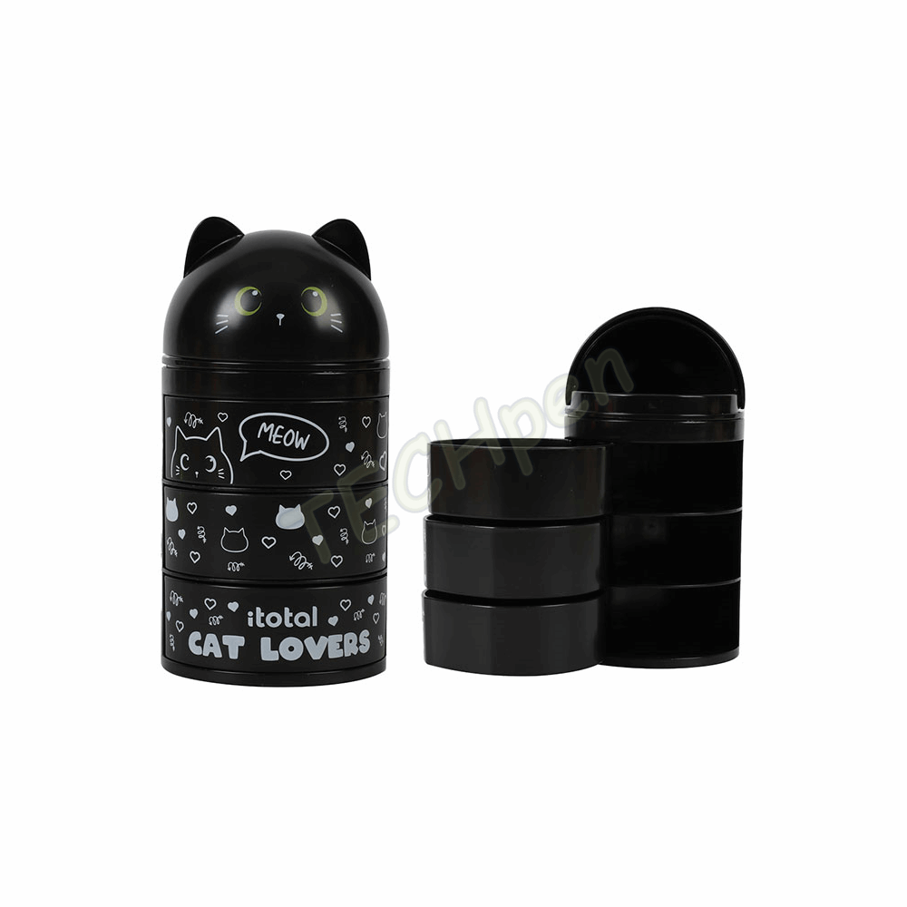 i-TOTAL ΟΡΓΑΝΩΤΗΣ ΓΡΑΦΕΙΟΥ ΚΑΘΕΤΟΣ  XL2704A BLACK CAT 16cm 139270401