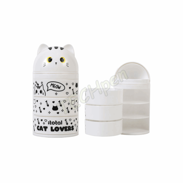 i-TOTAL ΟΡΓΑΝΩΤΗΣ ΓΡΑΦΕΙΟΥ ΚΑΘΕΤΟΣ  XL2704B WHITE CAT 16cm 139270402