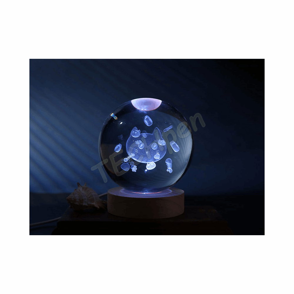 i-TOTAL ΛΑΜΠΑ XL2719B CRYSTAL BALL CAT LARGE 10cm 139271902
