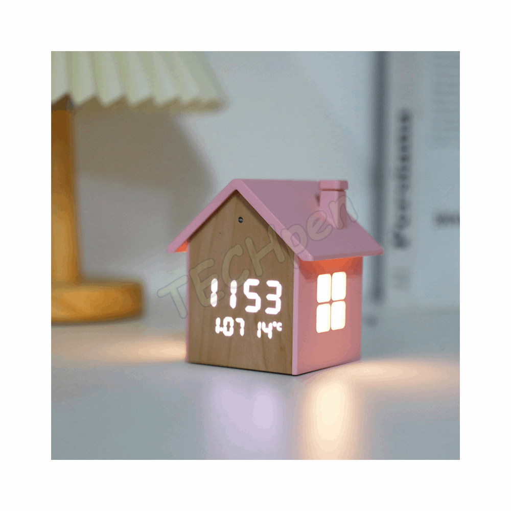 i-TOTAL ΡΟΛΟΙ XL2993 HOUSE ALARM PINK 11x10x11cm 139299300
