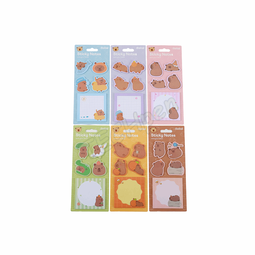 i-TOTAL ΧΑΡΤΑΚΙΑ XL3108Q STICKY NOTES CAPYBARA 139310817