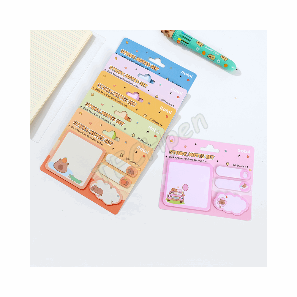 i-TOTAL ΧΑΡΤΑΚΙΑ XL3112A STICKY MEMOS CAPYBARA 139311201