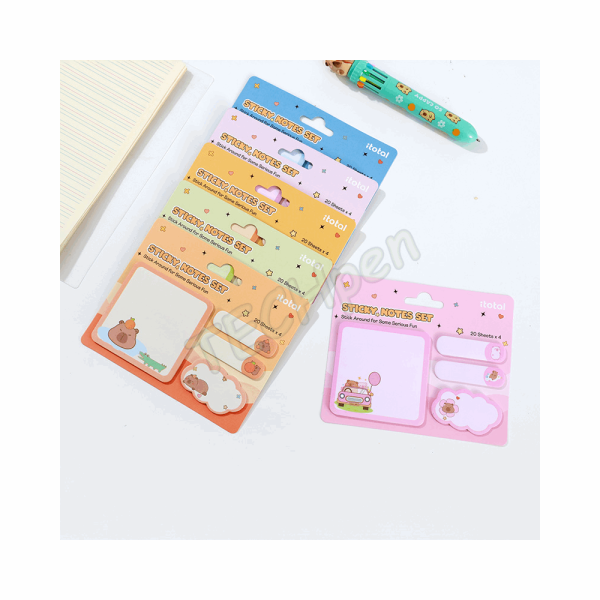 i-TOTAL ΧΑΡΤΑΚΙΑ XL3112A STICKY MEMOS CAPYBARA 139311201