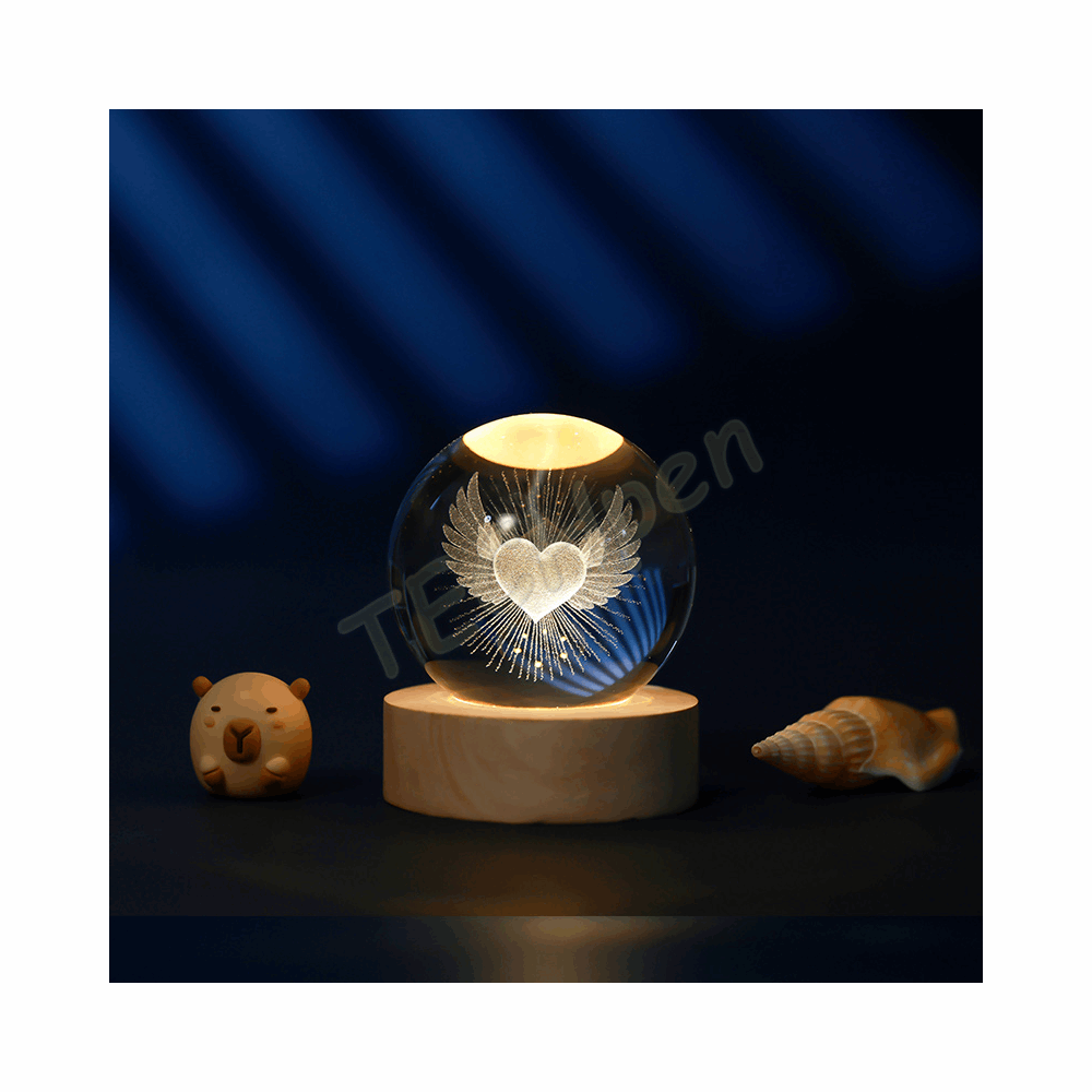 i-TOTAL ΛΑΜΠΑ XL2717C CRYSTAL BALL HEART SMALL 6cm 139271703