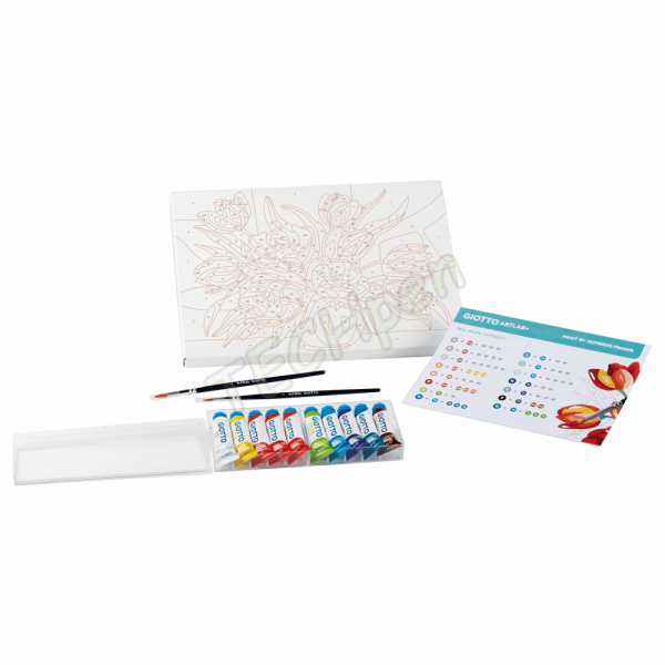 GIOTTO Artlab+ Paint by Numbers FLOWERS 000582600